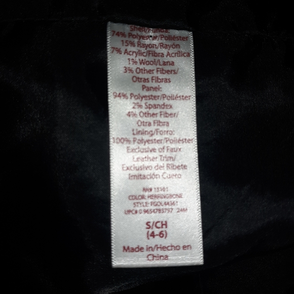 💚SALE💚 Faded Glory Size Small Pea-Coat, Gray & Black - Picture 6 of 6